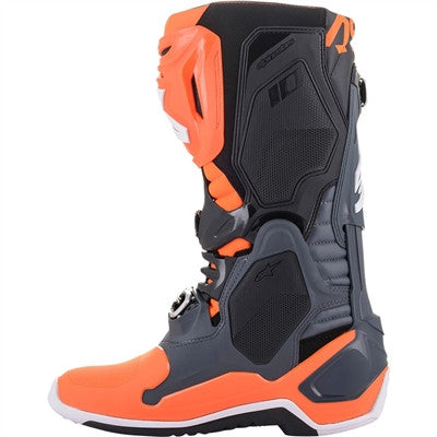 Alpinestars 2021 Tech 10 Offroad Boots - Grey/Orange/Black/White