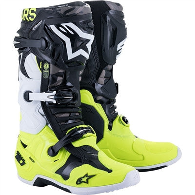 Alpinestars Limited Edition Tech 10 AMS '21 Boots - Black/Yellow/White