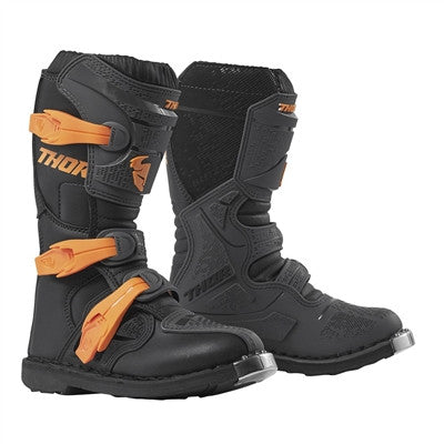 Thor 2023 Youth Blitz XP Boots - Charcoal/Orange