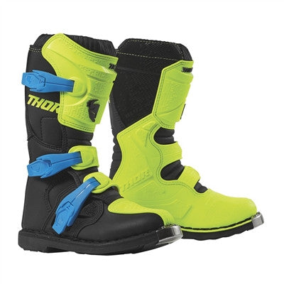 Thor 2023 Youth Blitz XP Boots - Flo Acid/Black