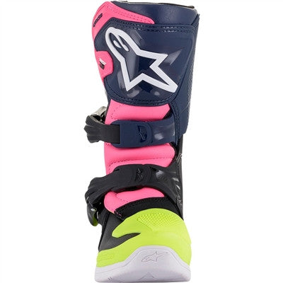 Alpinestars 2021 Youth Tech 3S Offroad Boots - Black/Blue/Pink
