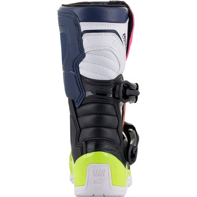 Alpinestars 2021 Youth Tech 3S Offroad Boots - Black/Blue/Pink