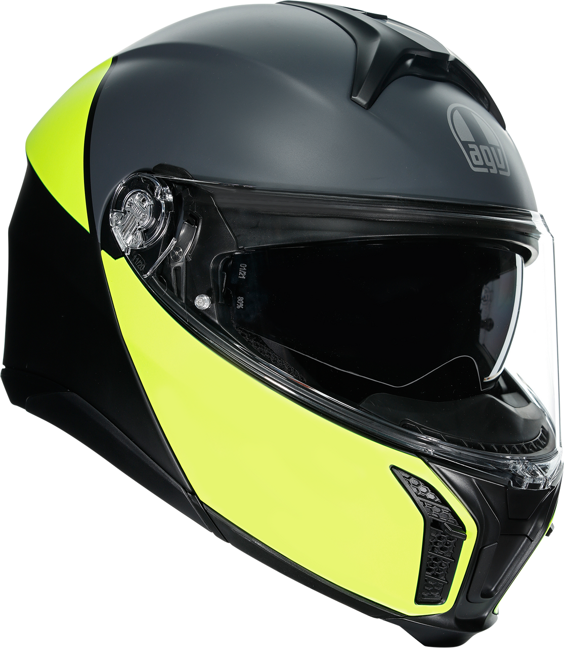 AGV Tourmodular Helmet Balance Black/Yellow Fluo/Gray