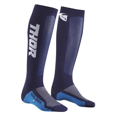 Thor 2021 Youth MX Cool Socks - Navy/White