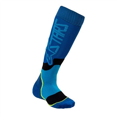 Alpinestars 2020 Youth MX Plus-2 Socks - Blue/Cyan