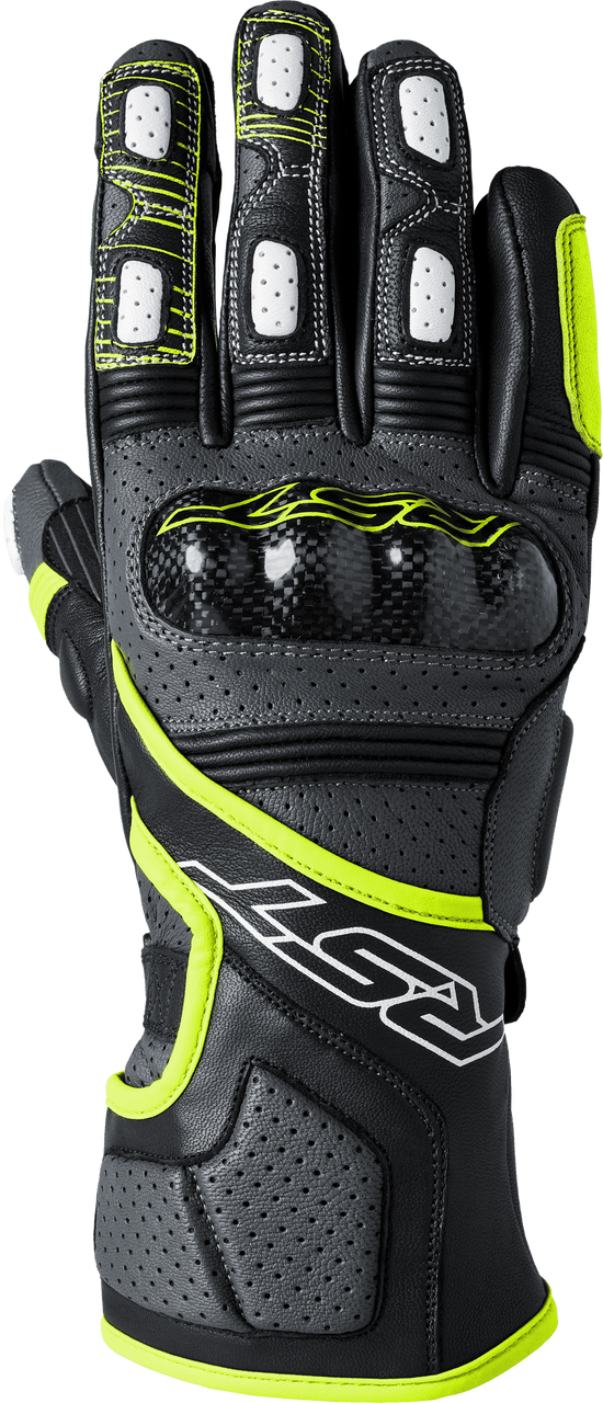 RST Fulcrum CE Gloves Grey/Flo Yellow/Black