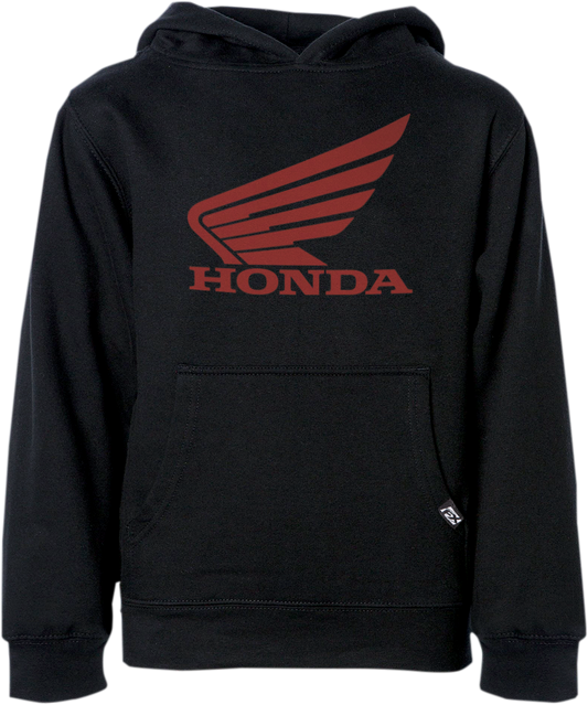 Factory Effex Youth Honda Wing Pullover Hoodie - Black - XL