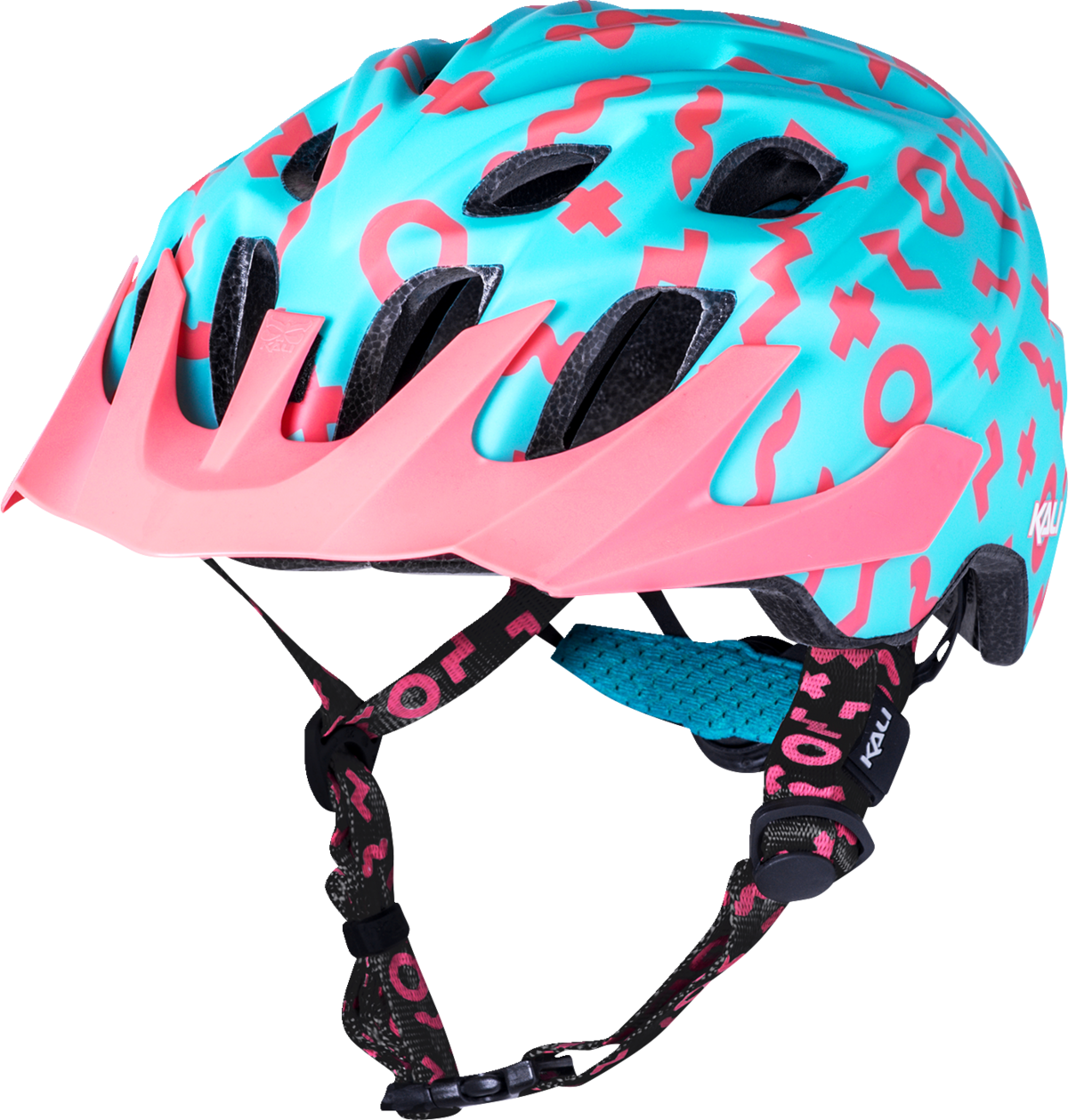 Kali Youth Chakra Plus Zwiggles Bicycle Helmet Zwiggles Matte Seafoam/Salmon