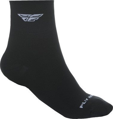 FLY Racing Shorty Socks - Black/White