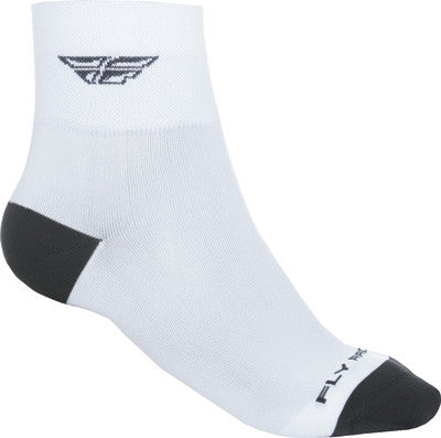 FLY Racing Shorty Socks - White/Black