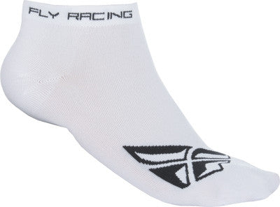 FLY Racing No Show Socks - White/Black