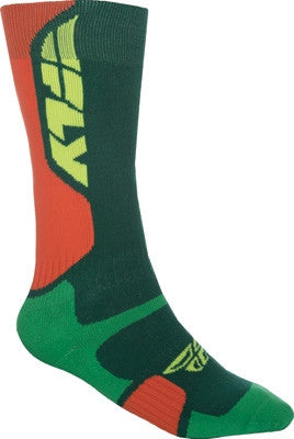 FLY Racing 2019 MX Pro Socks - Thick Green/Orange