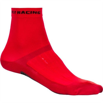 FLY Racing Action Sock - Red/Black