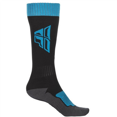 FLY Racing 2021 MX Thick Socks - Black/Grey/Blue
