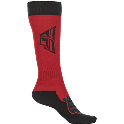 FLY Racing 2021 MX Thick Socks - Red/Black