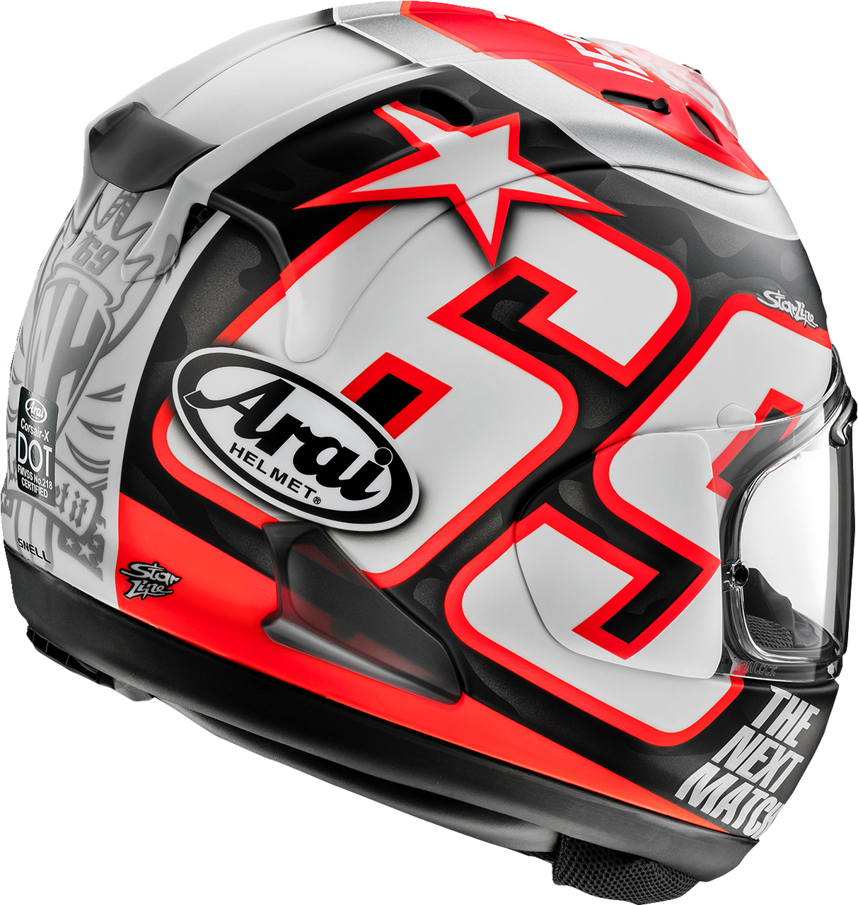 Arai Corsair-X Nicky Reset Full Face Motorcycle Helmet Frost
