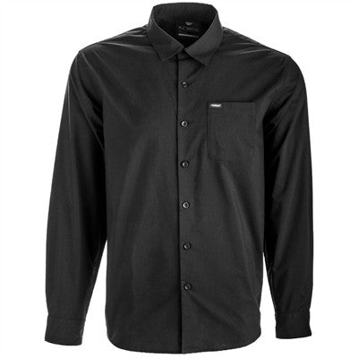 FLY Racing Long Sleeve Button Up Shirt - Black