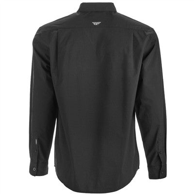 FLY Racing Long Sleeve Button Up Shirt - Black