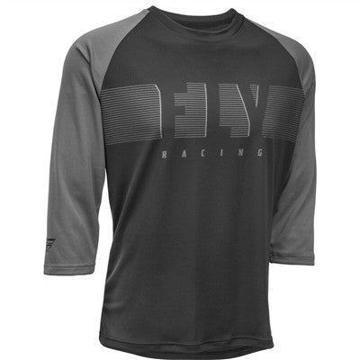 FLY Racing 2020 Ripa 3/4 Sleeve Bicycle Jersey - Black/Charcoal