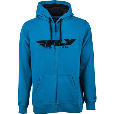 FLY Racing Corporate Zip-Up Hoodie - Blue/Black