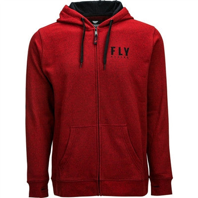 FLY Racing Logo Zip-Up Hoodie - Red