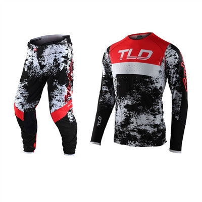 Troy Lee Designs 2022 SE Ultra Grime Black/Rocket Red Jersey Pant Combo
