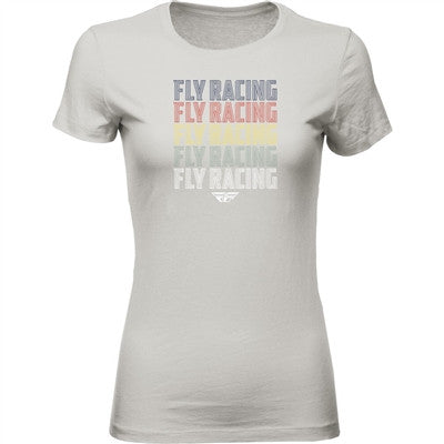 FLY Racing Womens Nostalgia Tee - Silver