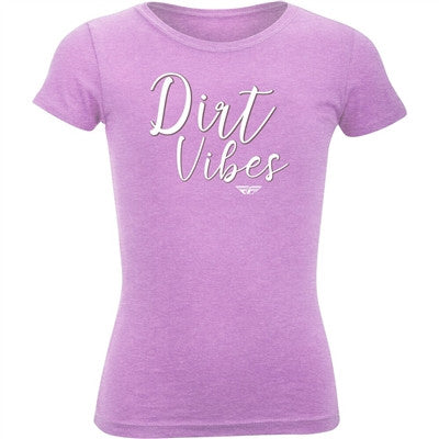 FLY Racing Youth Girls Dirt Vibes Tee - Lilac