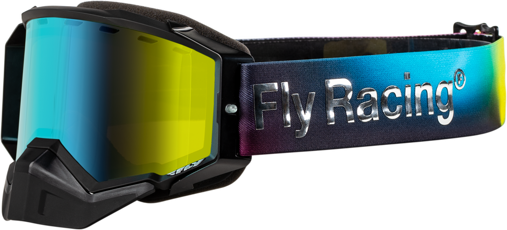 FLY RACING - FLB-24ZP4 - ZONE ELITE SNOW GOGGLE LEGACY W/ AMBER MIRROR/PLRZD SMK LENS