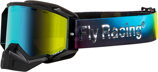 FLY RACING - FLB-24ZP4 - ZONE ELITE SNOW GOGGLE LEGACY W/ AMBER MIRROR/PLRZD SMK LENS