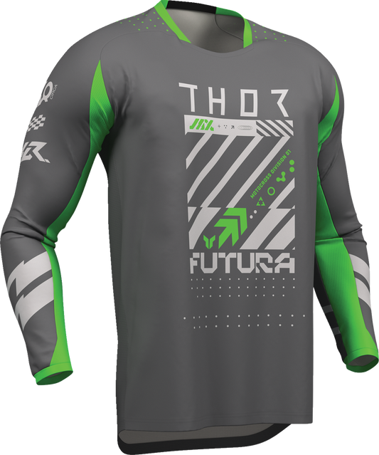 Thor 2026 Launchmode Futura Jersey Charcoal/Green