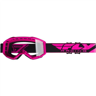 FLY Racing 2020 Focus Goggle - Hi-Vis Pink W/Clear Lens