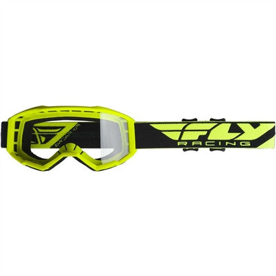 FLY Racing 2020 Focus Goggle - Hi-Vis Yellow W/Clear Lens