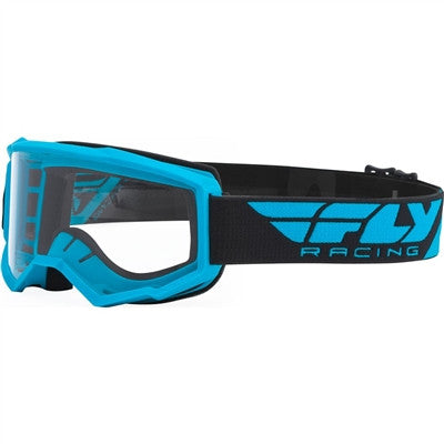 FLY Racing 2021 Focus MX Goggle - Electric Blue w/Clear Lens