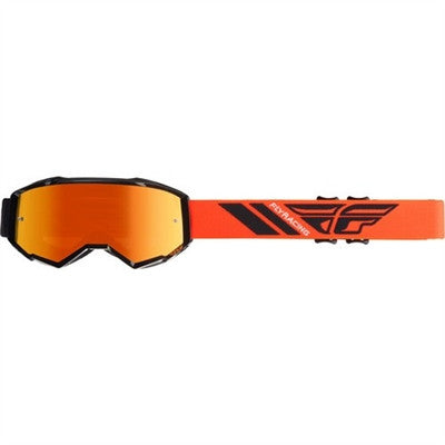 FLY Racing Youth 2020 Zone Goggle - Black/Orange - Orange Mirror/Smoke Len