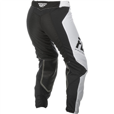 FLY Racing 2019 Youth Girls Lite Race Pants - White/Black