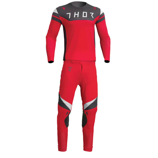 Thor 2023 Prime Rival Jersey Pant Combo Red/Charcoal