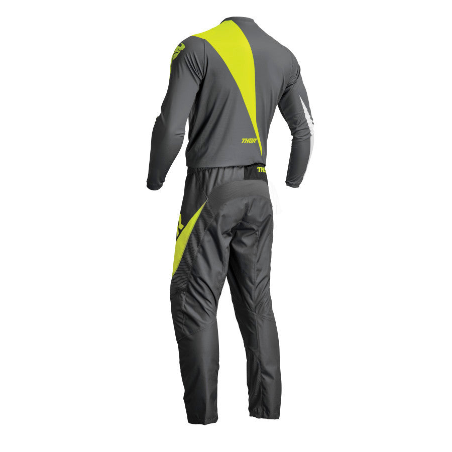 Thor 2023 Youth Sector Edge Jersey Pant Combo Gray/Acid