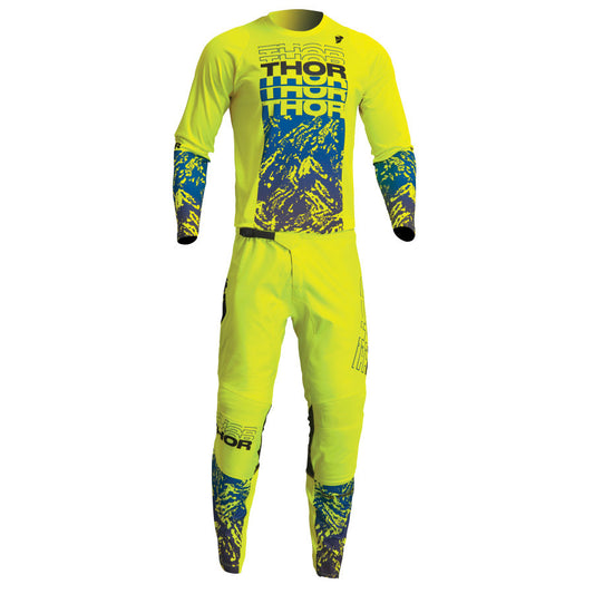 Thor 2023 Sector Atlas Jersey Pant Combo Acid/Blue