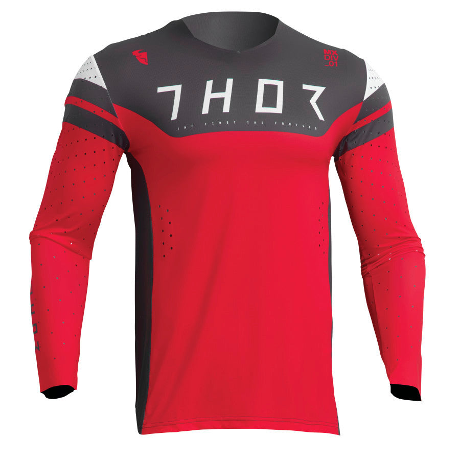 Thor 2023 Prime Rival Jersey Pant Combo Red/Charcoal