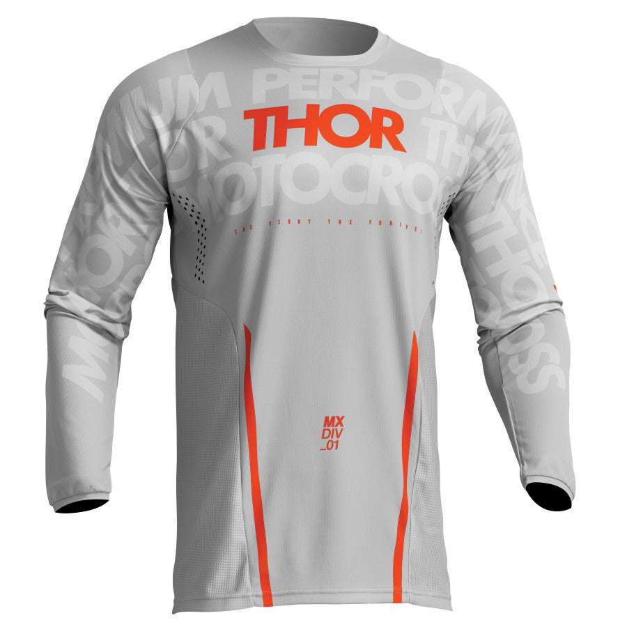 Thor 2024 Pulse Mono Jersey Pant Combo Light Gray/Orange