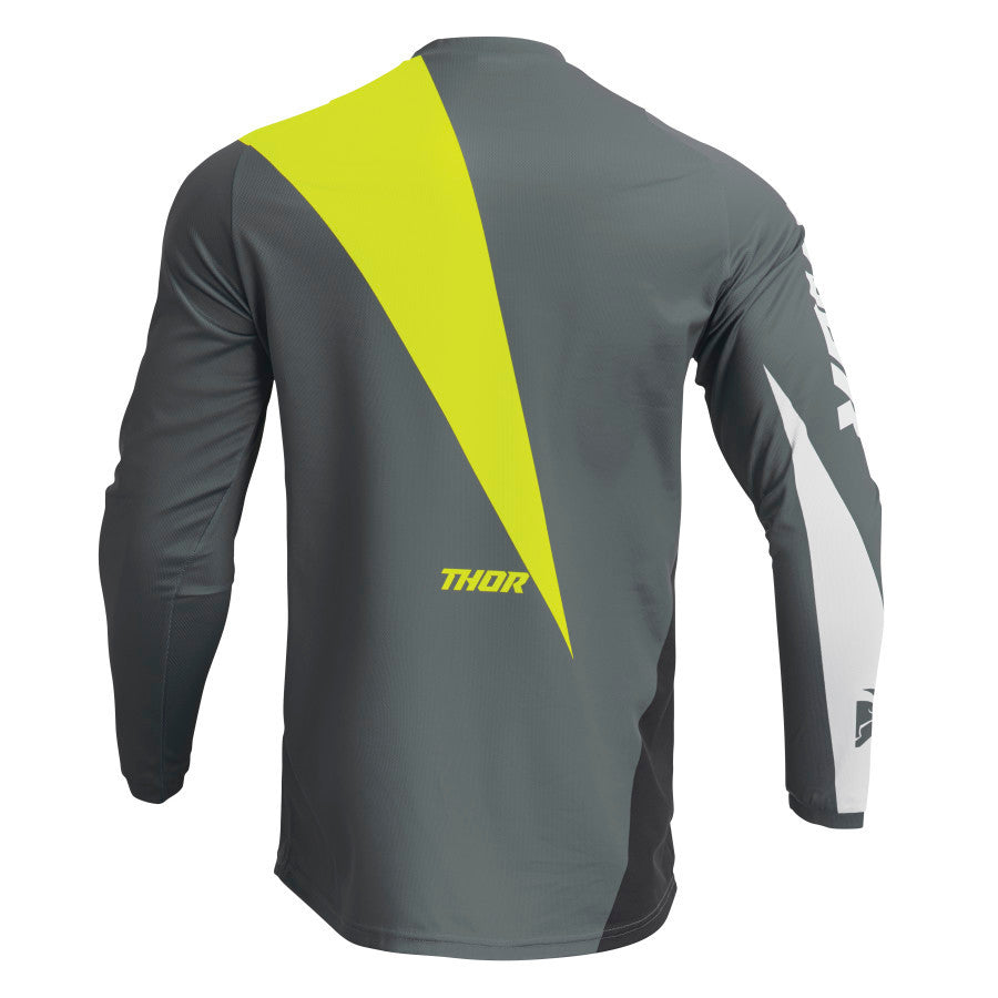 Thor 2023 Youth Sector Edge Jersey Pant Combo Gray/Acid