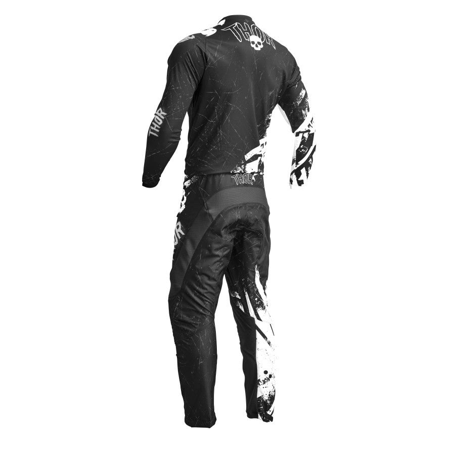 Thor 2023 Youth Sector Gnar Jersey Pant Combo Black/White