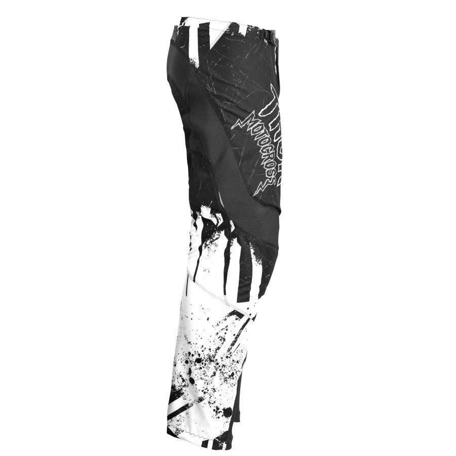 Thor 2023 Youth Sector Gnar Jersey Pant Combo Black/White