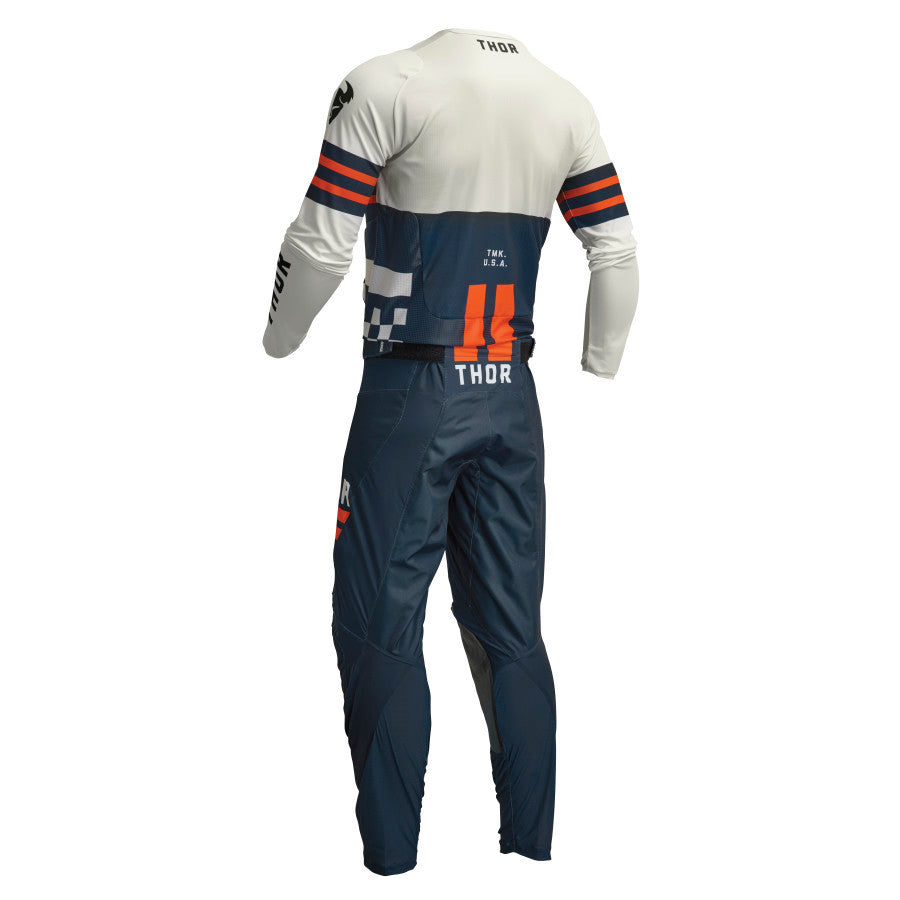 Thor 2024 Youth Pulse Combat Jersey Pant Combo Midnight/Vintage White