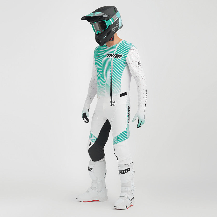 Thor 2023 Prime Tech Jersey Pant Combo White/Teal