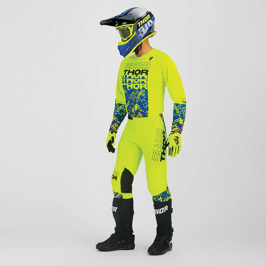 Thor 2023 Sector Atlas Jersey Pant Combo Acid/Blue