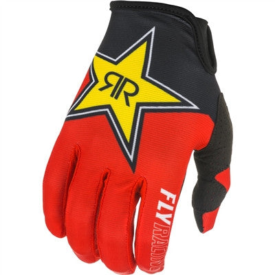 FLY Racing 2021 Kinetic Rockstar Gloves - Black/Red/Yellow