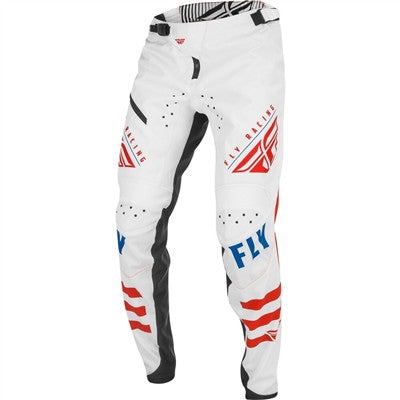 FLY Racing Limited Edition Kinetic BMX Pants - White/Red/Blue