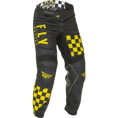 FLY Racing 2021 Kinetic Rockstar Mesh Pants - Black/Red/Yellow